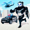 警察熊猫机器人