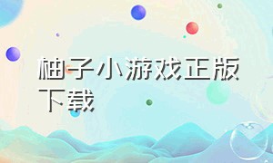 柚子小游戏正版下载