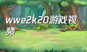 wwe2k20游戏视频