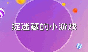 捉迷藏的小游戏