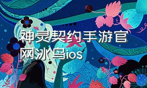 神灵契约手游官网冰鸟ios（神灵契约手游兑换码）