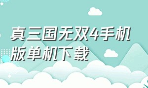 真三国无双4手机版单机下载