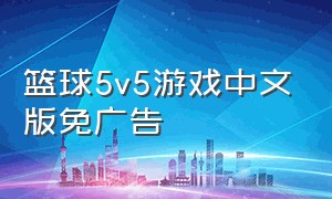 篮球5v5游戏中文版免广告