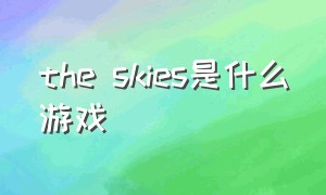 the skies是什么游戏（everskies游戏官方版）