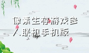 像素生存游戏多人联机手机版（像素生存游戏2加速器）