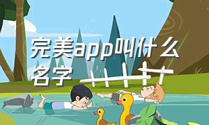 完美app叫什么名字