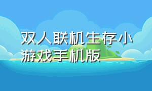 双人联机生存小游戏手机版