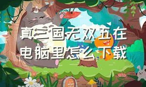 真三国无双五在电脑里怎么下载