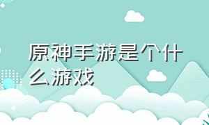 原神手游是个什么游戏（原神手游现在叫什么）