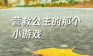 营救公主的那个小游戏