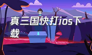 真三国快打ios下载