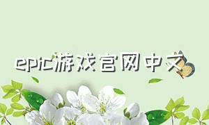 epic游戏官网中文