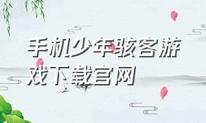 手机少年骇客游戏下载官网