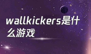 wallkickers是什么游戏（rocket racing是什么游戏）