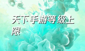 天下手游等级上限