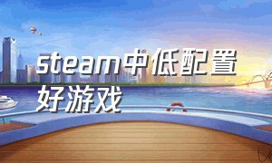 steam中低配置好游戏