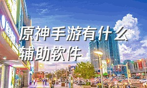 原神手游有什么辅助软件