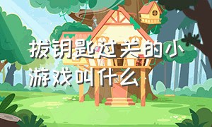 拔钥匙过关的小游戏叫什么