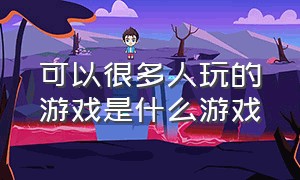 可以很多人玩的游戏是什么游戏