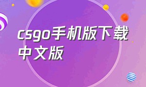 csgo手机版下载中文版