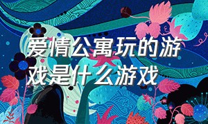 爱情公寓玩的游戏是什么游戏