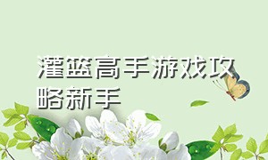 灌篮高手游戏攻略新手（灌篮高手游戏攻略新手教学）