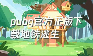 pubg官方正版下载地铁逃生