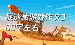 捉迷藏游戏作文300字左右