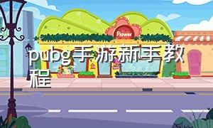 pubg手游新手教程（PUBG手游如何设置操作）