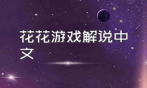 花花游戏解说中文