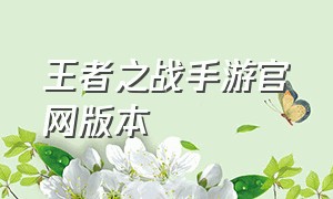 王者之战手游官网版本