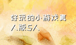 好玩的小游戏真人版5人（好玩小游戏）