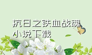 抗日之铁血战魂小说下载