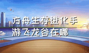 方舟生存进化手游飞龙谷在哪