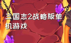 三国志2战略版单机游戏（三国志二单机游戏下载）