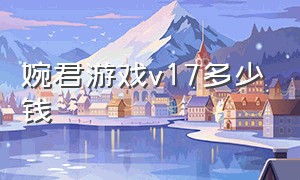 婉君游戏v17多少钱