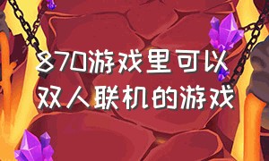 870游戏里可以双人联机的游戏