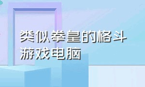 类似拳皇的格斗游戏电脑