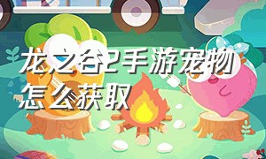 龙之谷2手游宠物怎么获取（龙之谷1手游还有下载地址吗）