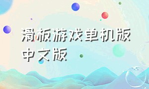 滑板游戏单机版中文版