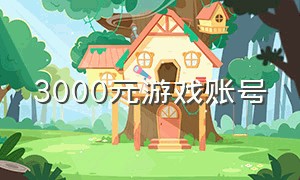 3000元游戏账号