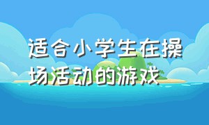 适合小学生在操场活动的游戏