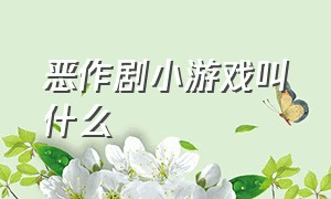 恶作剧小游戏叫什么