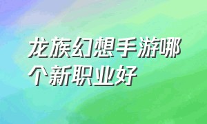 龙族幻想手游哪个新职业好（龙族幻想手游四大职业难度）