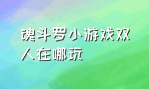 魂斗罗小游戏双人在哪玩（魂斗罗小游戏合集）