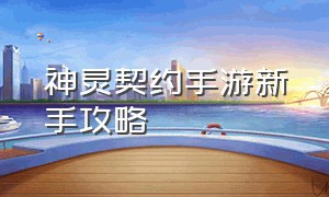 神灵契约手游新手攻略