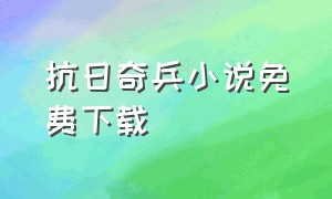 抗日奇兵小说免费下载（抗日之地下奇兵txt下载）