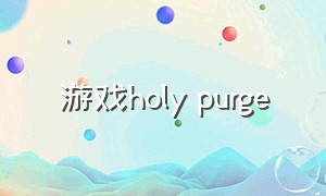 游戏holy purge