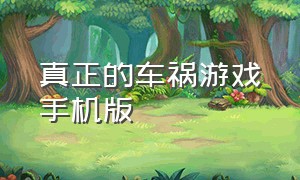 真正的车祸游戏手机版（手游版车祸游戏）