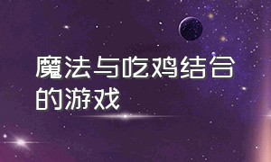 魔法与吃鸡结合的游戏